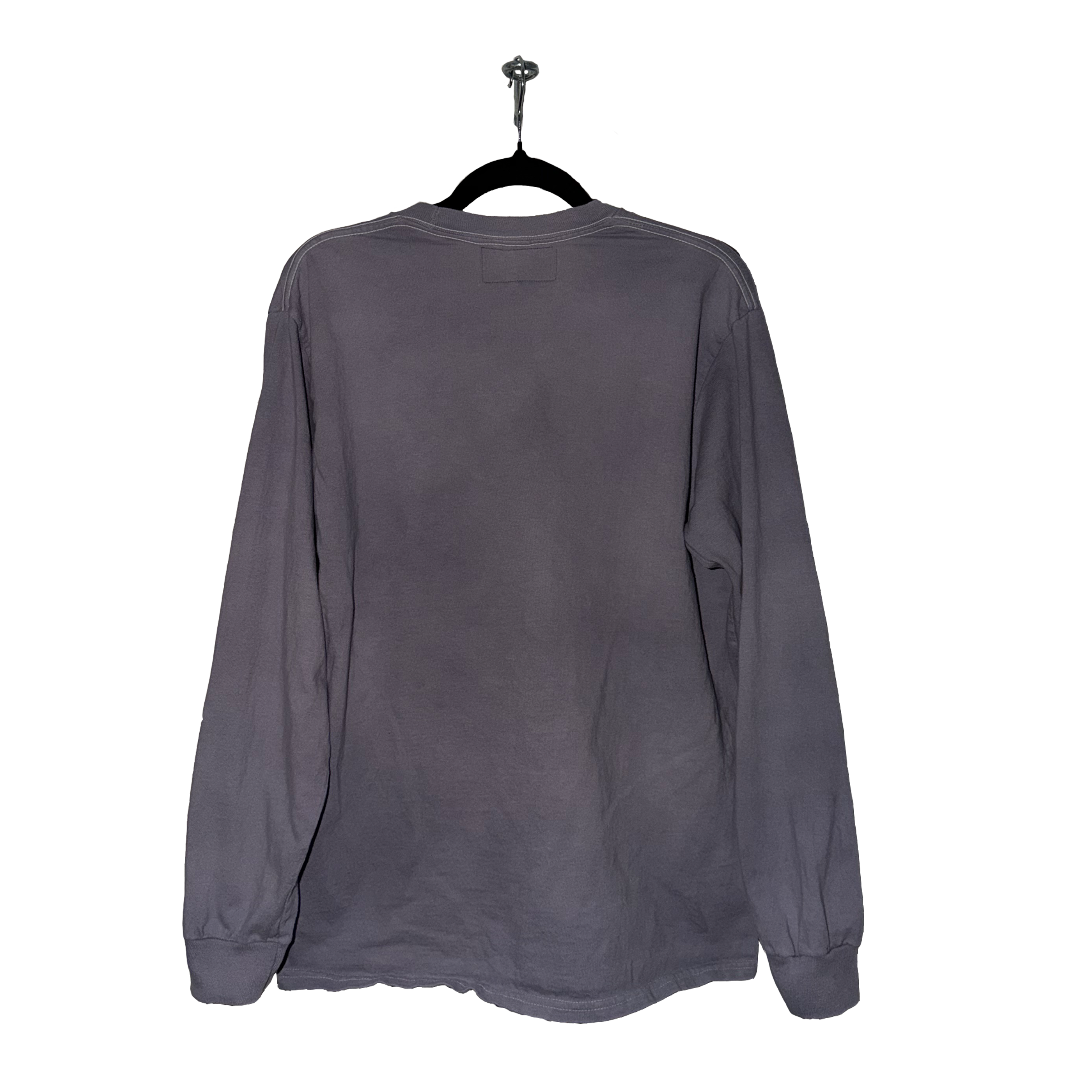 Wrinkle Dye Long Sleeve Shirt (Grey)