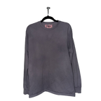 Wrinkle Dye Long Sleeve Shirt (Grey)
