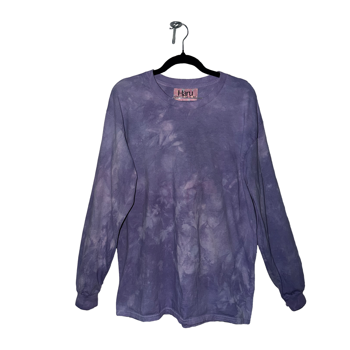 Wrinkle Dye Long Sleeve Shirt (Purple)