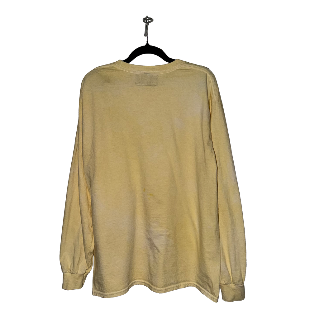 Wrinkle Dye Long Sleeve Shirt (Yellow)