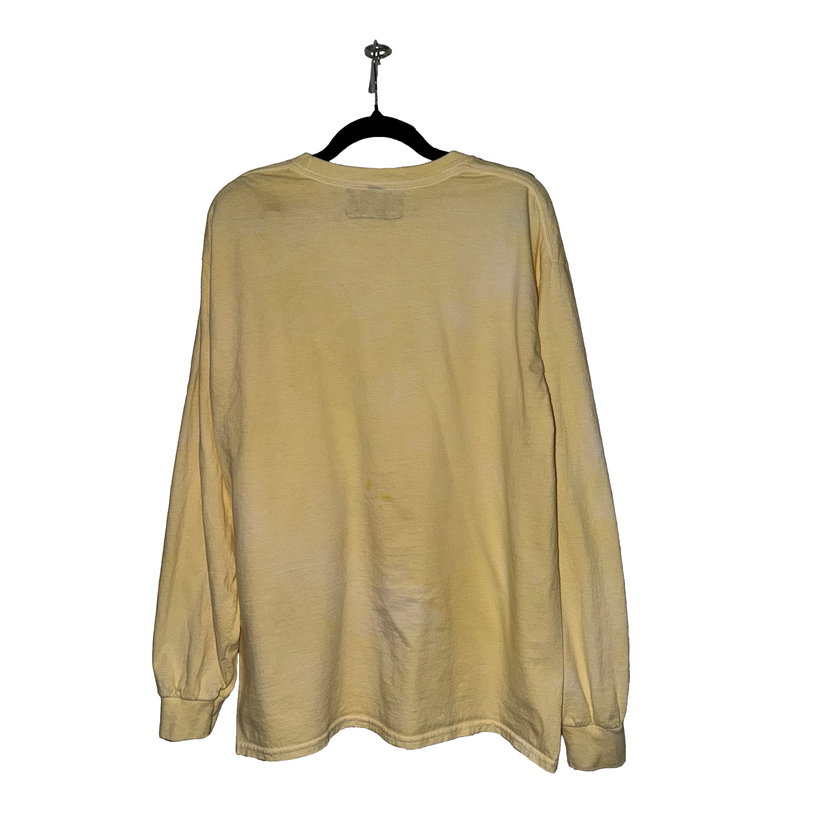 Wrinkle Dye Long Sleeve Shirt (Yellow)