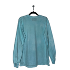 Wrinkle Dye Long Sleeve Shirt (Blue)