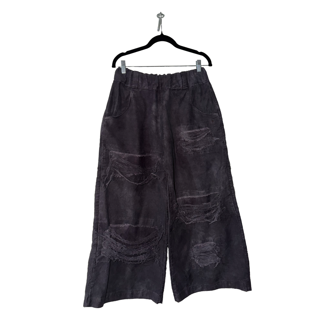 Black Baggy Jeans (Distressed)