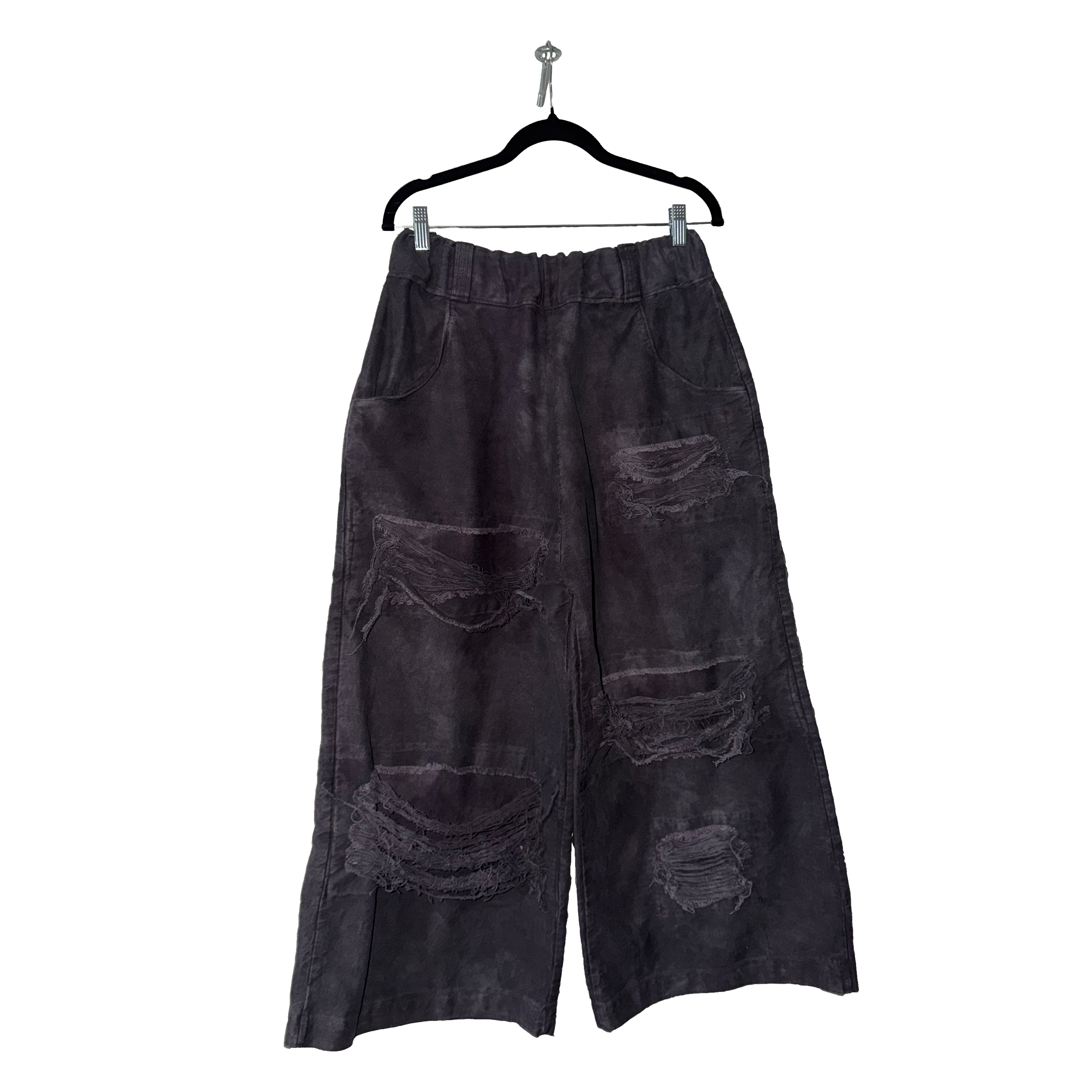 Black Baggy Jeans (Distressed)