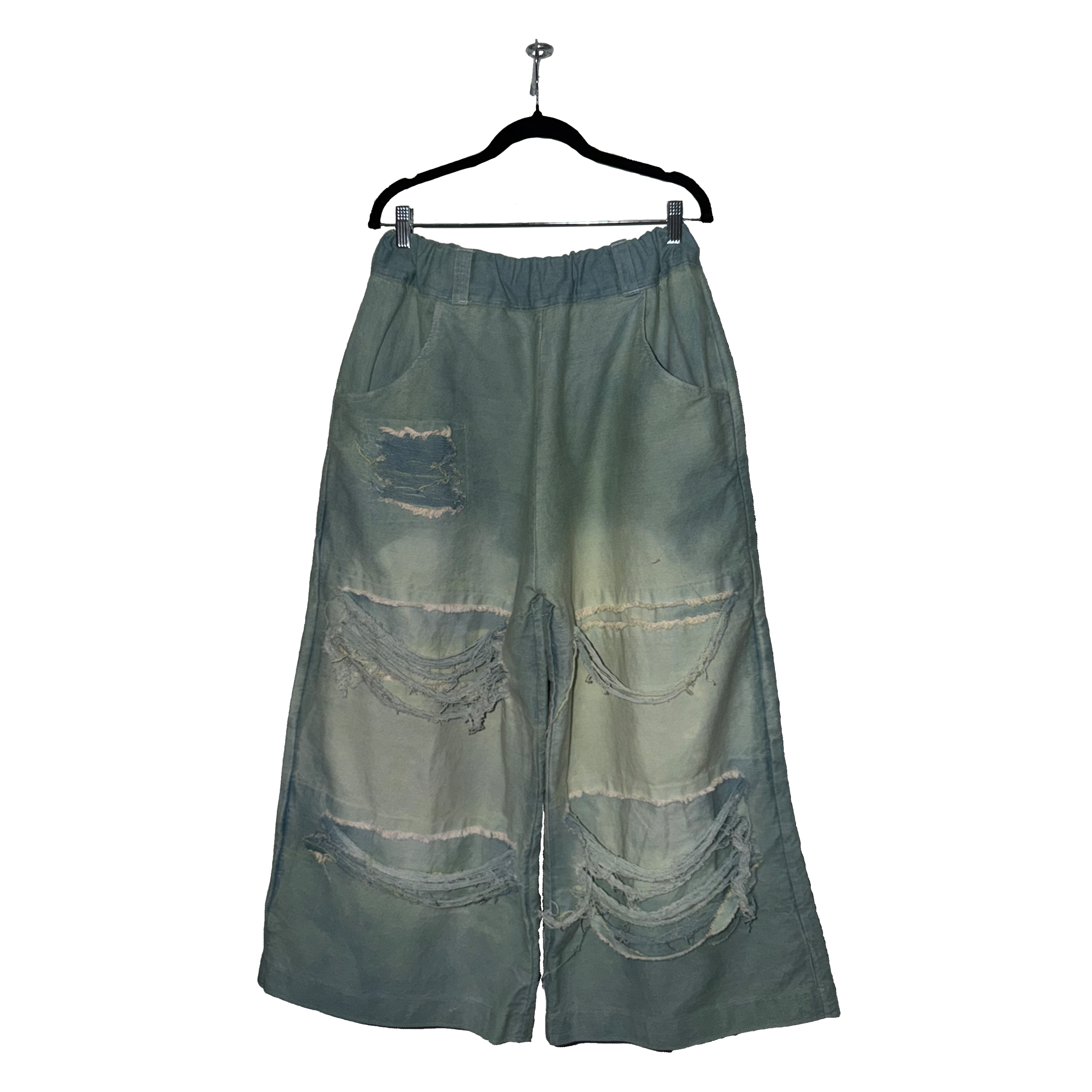 Light Wash Baggy Jeans (Distressed)