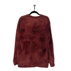 Wrinkle Dye Long Sleeve Shirt (Red)